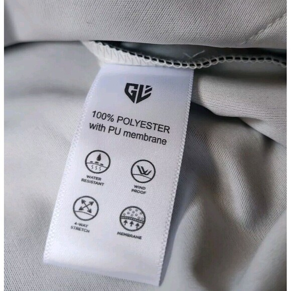 Graham Luxe Windbreaker Men's Large Navy Full Zip Hooded Maverick Golf Outdoors - Picture 3 of 8